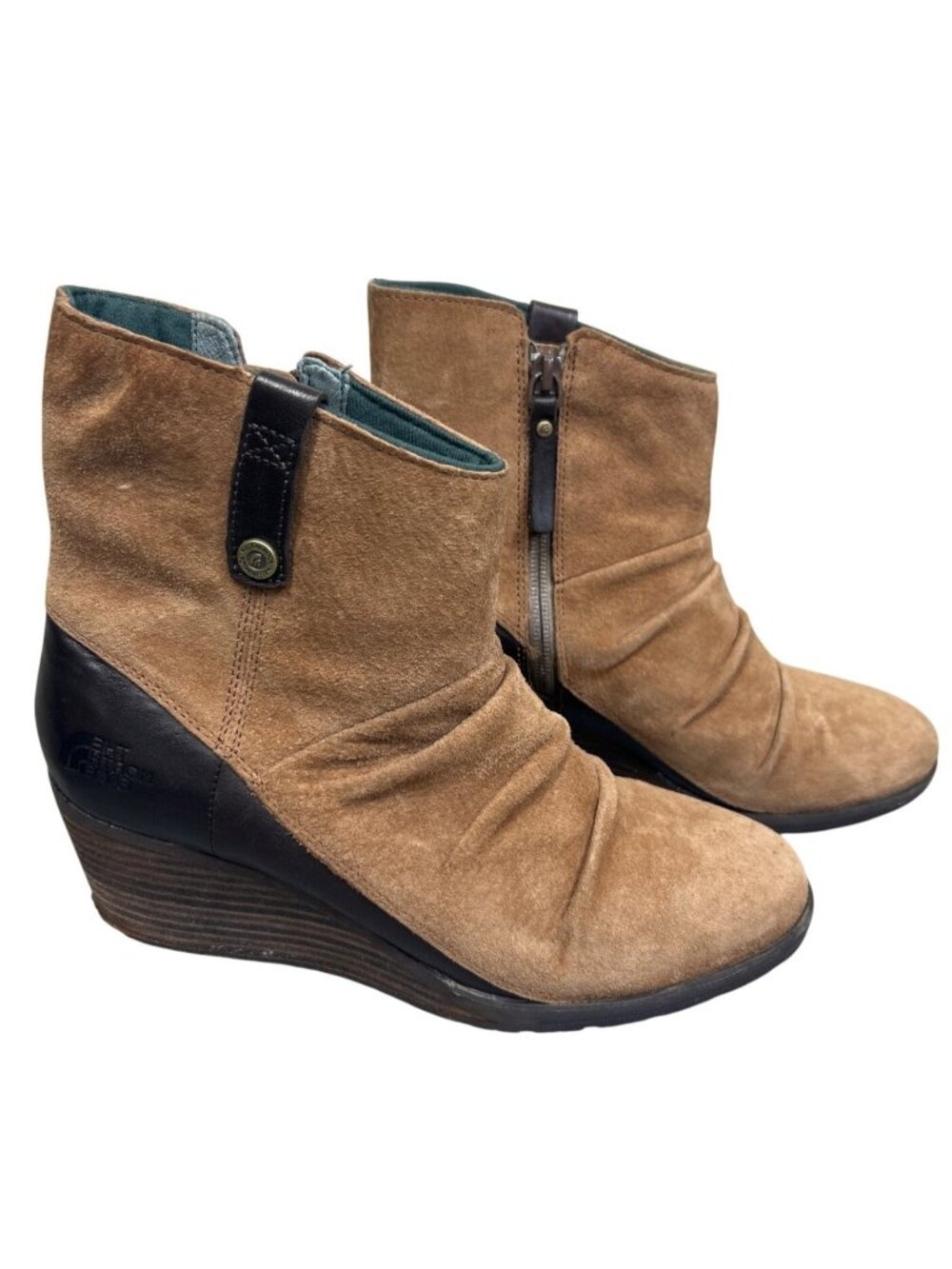The North Face Bridgeton Wedge Ankle Boots Women’s Size 9 Brown Booties